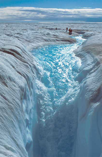Global sea level rose about 17 centimeters in the last century.