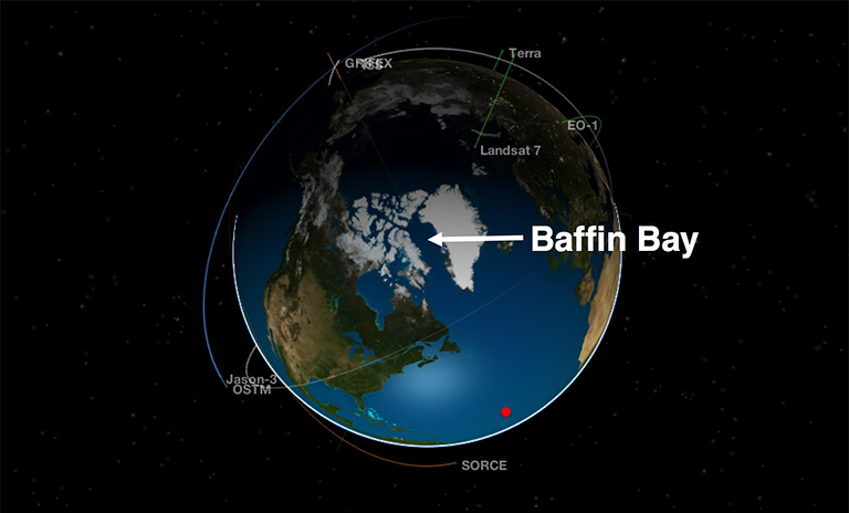 Baffin Bay in Eyes on the Earth