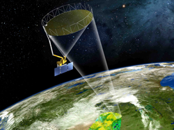 NASA's Soil Moisture Active Passive (SMAP) mission will track Earth's water into one of its last hiding places: the soil. SMAP soil moisture data will aid in predictions of agricultural productivity, weather and climate. SMAP is scheduled to launch in November. Image Credit: NASA
