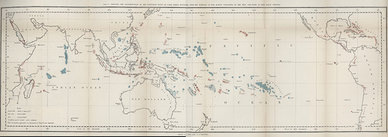 Coral reefs map