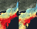 Air pollution reduction, northeastern United States