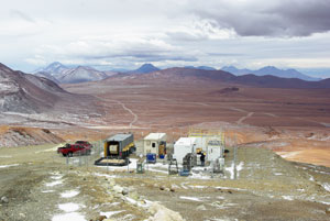 A team from NASA Langley Research Center needed a high and dry place to run their Far Infrared Spectroscopy of the Troposphere (FIRST) instrument last summer and fall. They found it in Chile's Atacama Desert. Photo courtesy of Rich Cageao, NASA Langley Research Center.