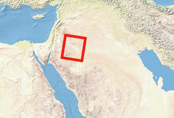 This image shows the location of where the area photographed is located. Credit: Made with Natural Earth NASA/GSFC