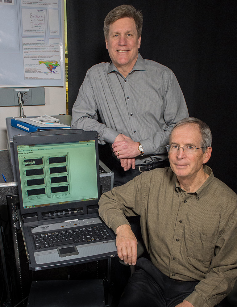 Goddard scientists Randy Kawa and Paul Newman