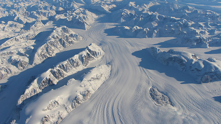Heimdal Glacier in southern Greenland