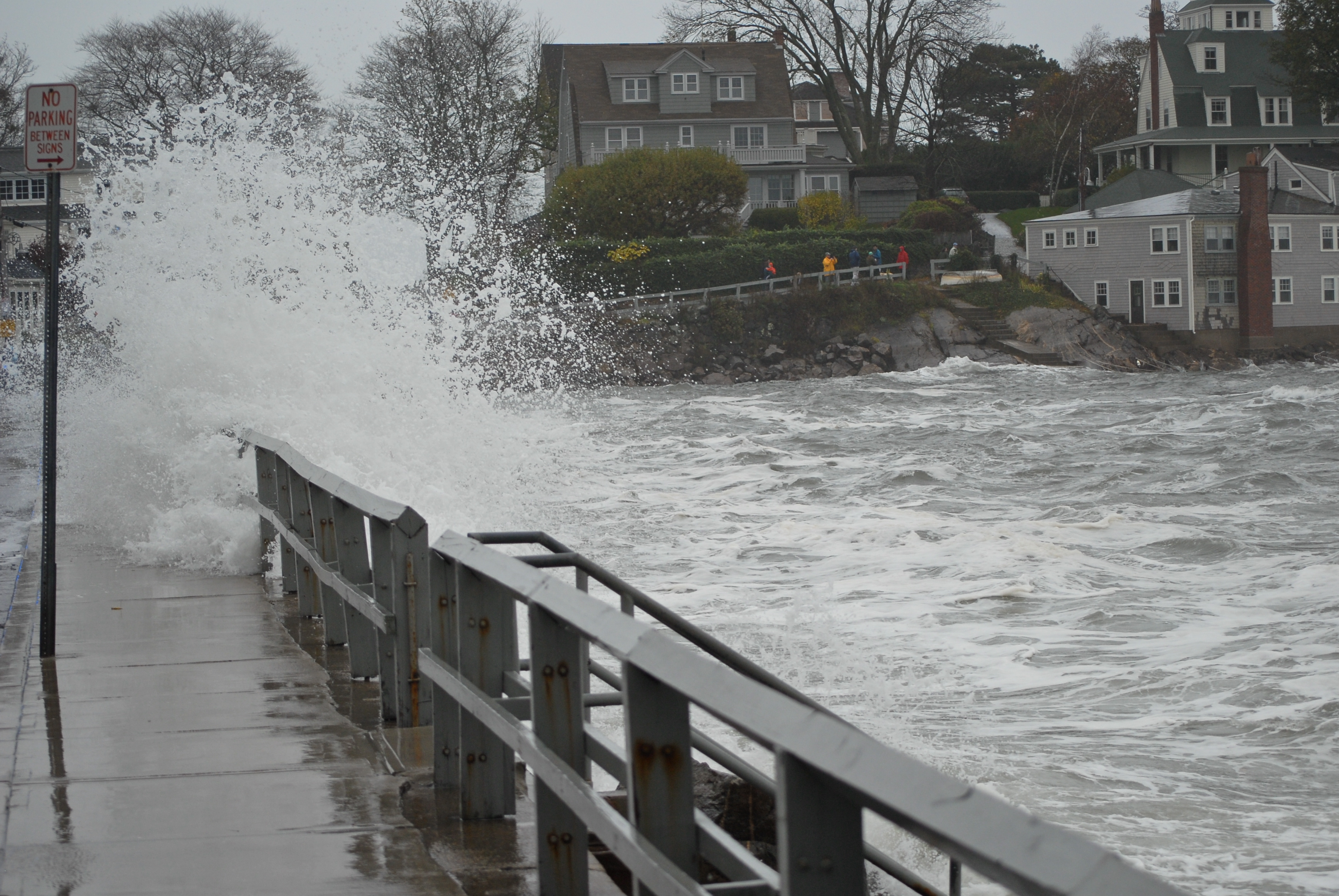 Flooding in Marblehead, Massachusetts, caused by Hurricane Sandy.