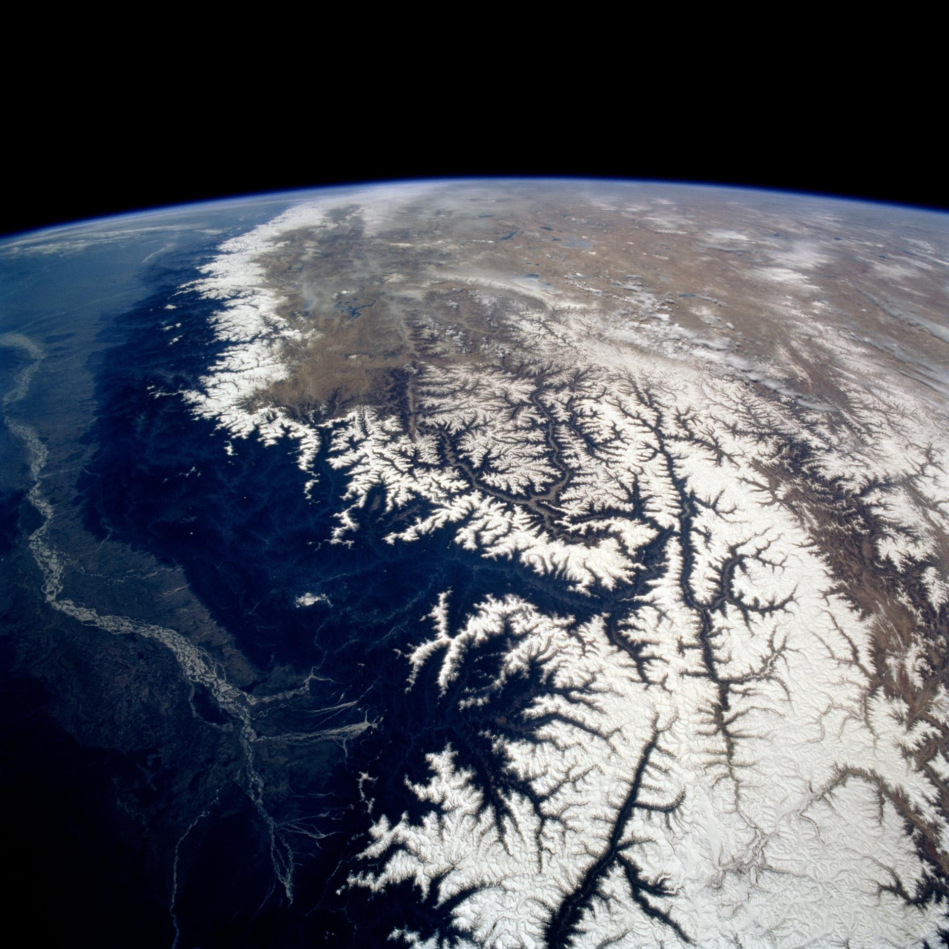 View southwestward across the Kamchatka Peninsula.