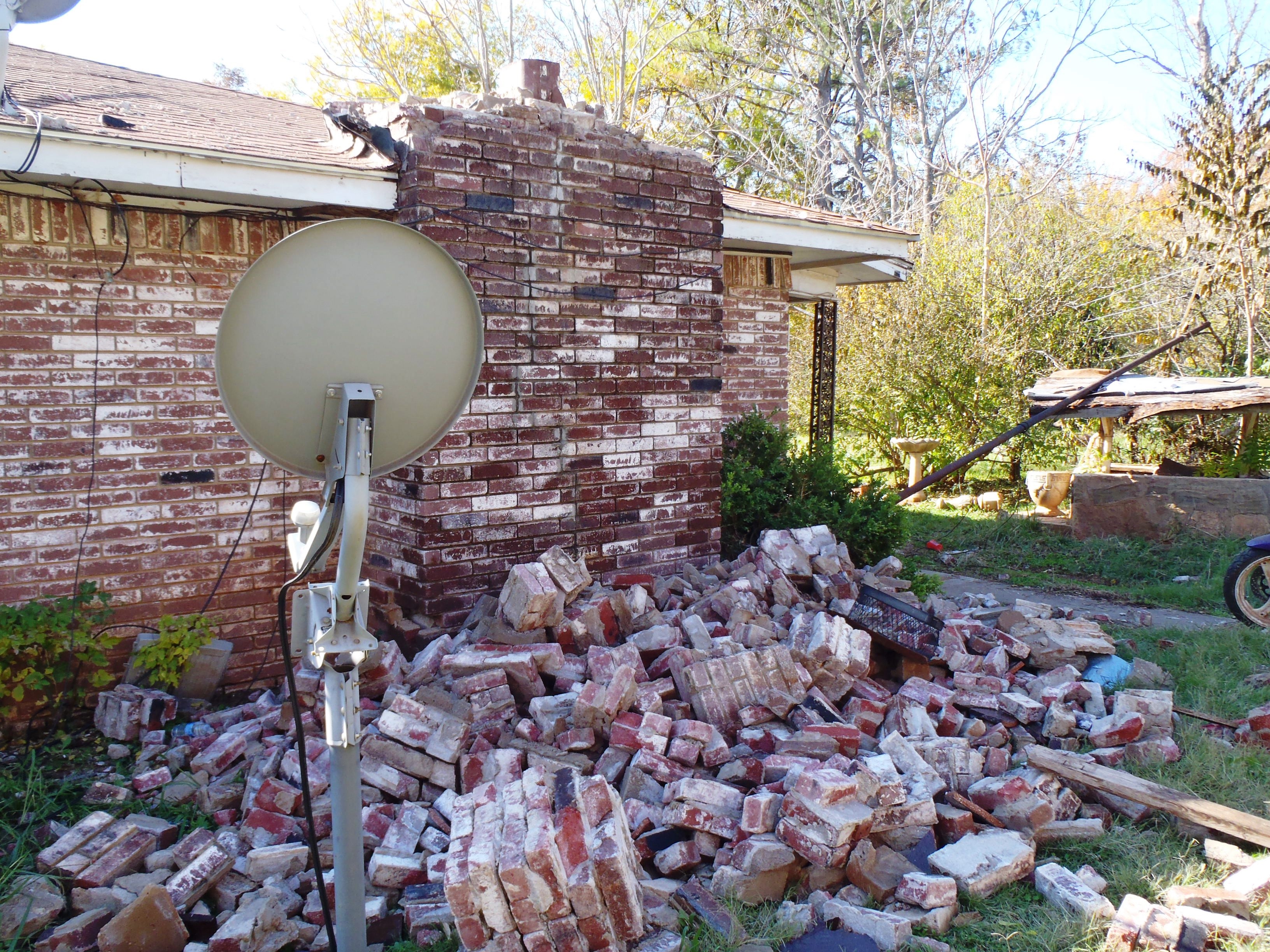 House damage in central Oklahoma
