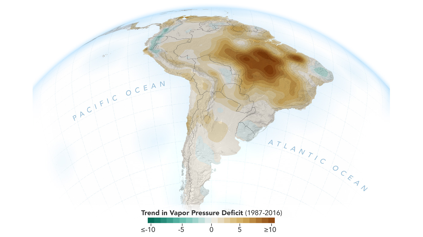 Human Activities Are Drying Out The Amazon Nasa Study Climate Change Vital Signs Of The Planet