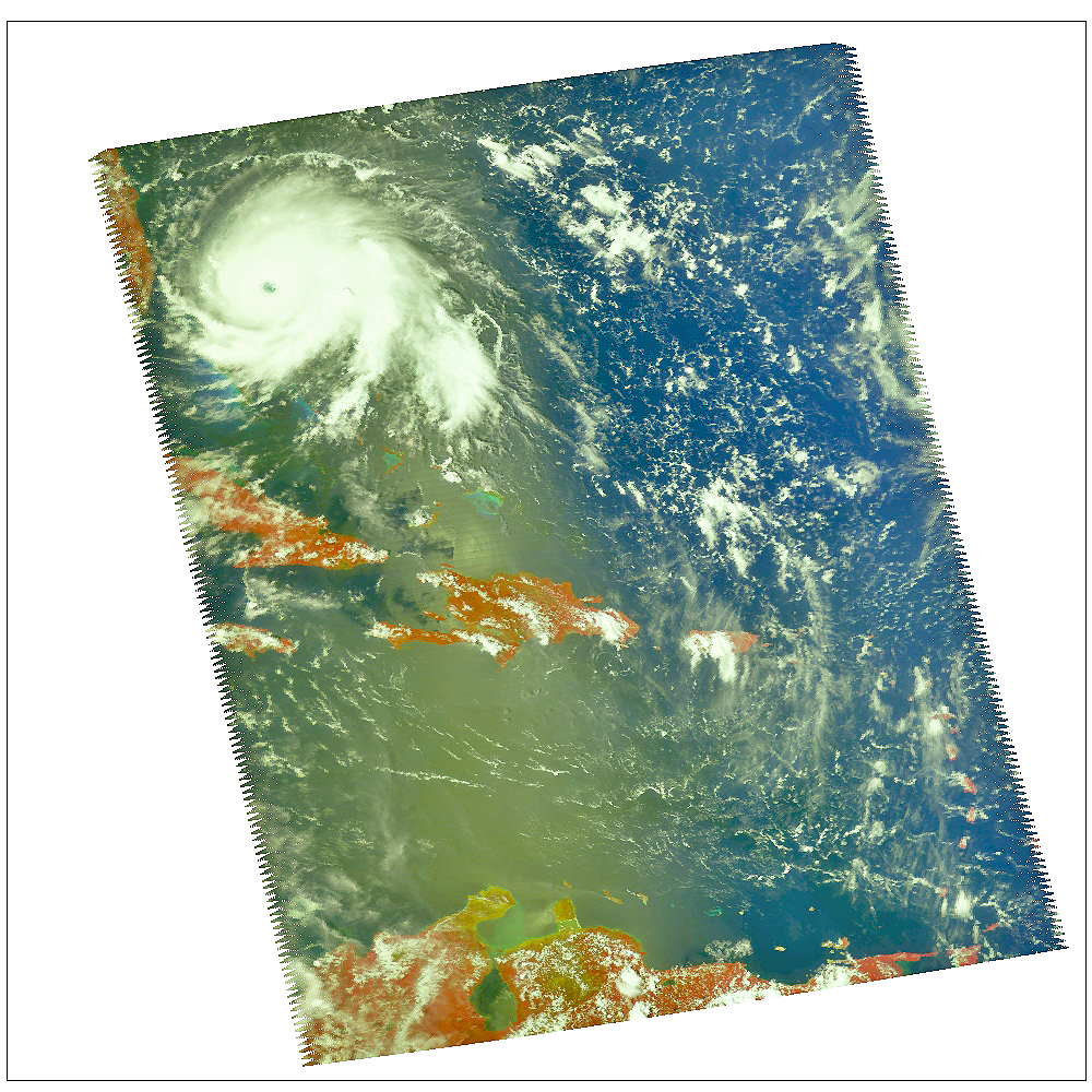 furacão visível doriano