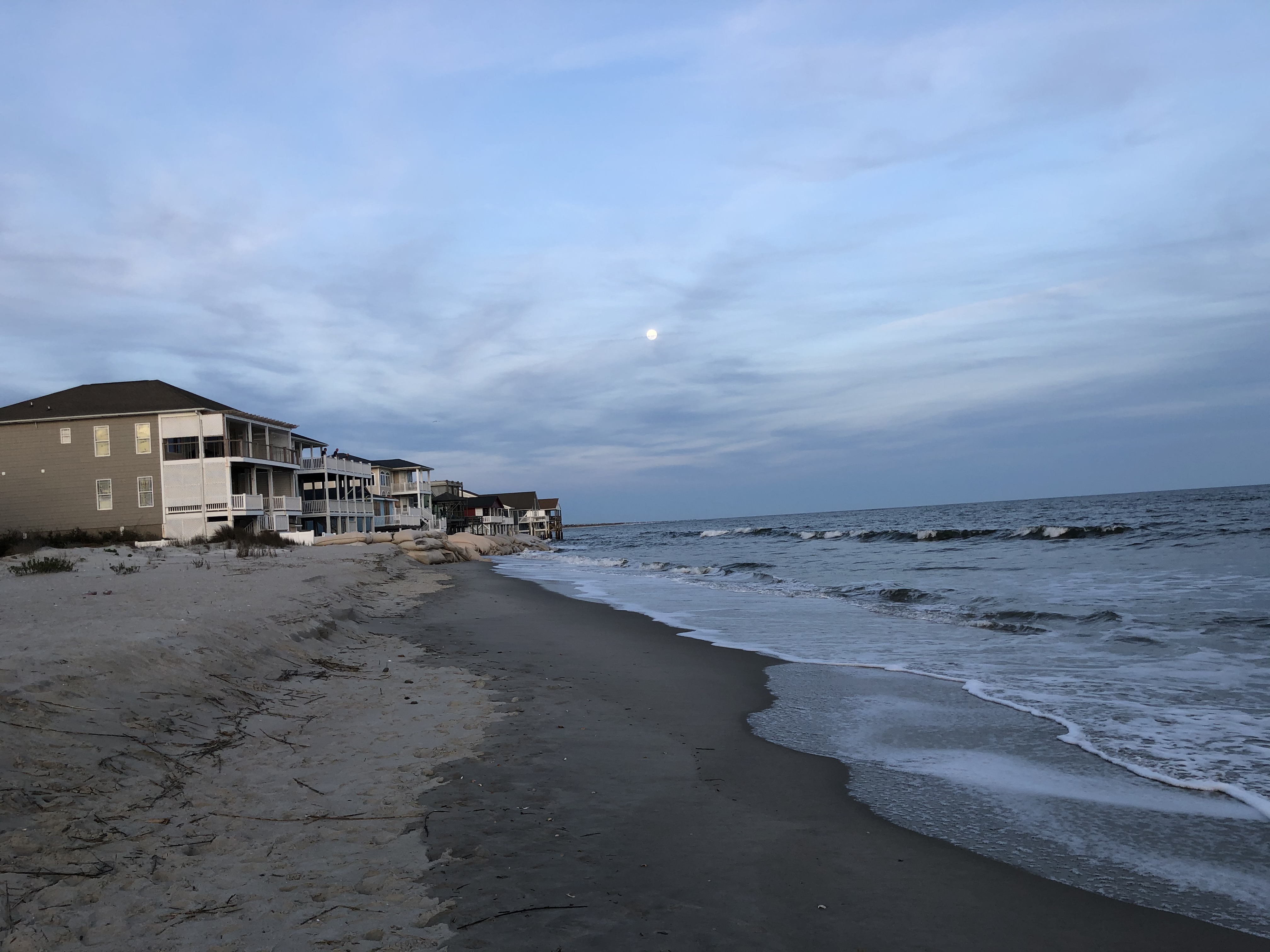 Ocean Isle Beach, erosão costeira da Carolina do Norte