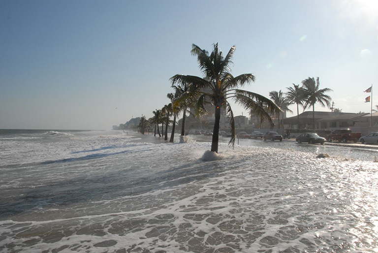 high-tide flooding in Fort Lauderdale, Florida
