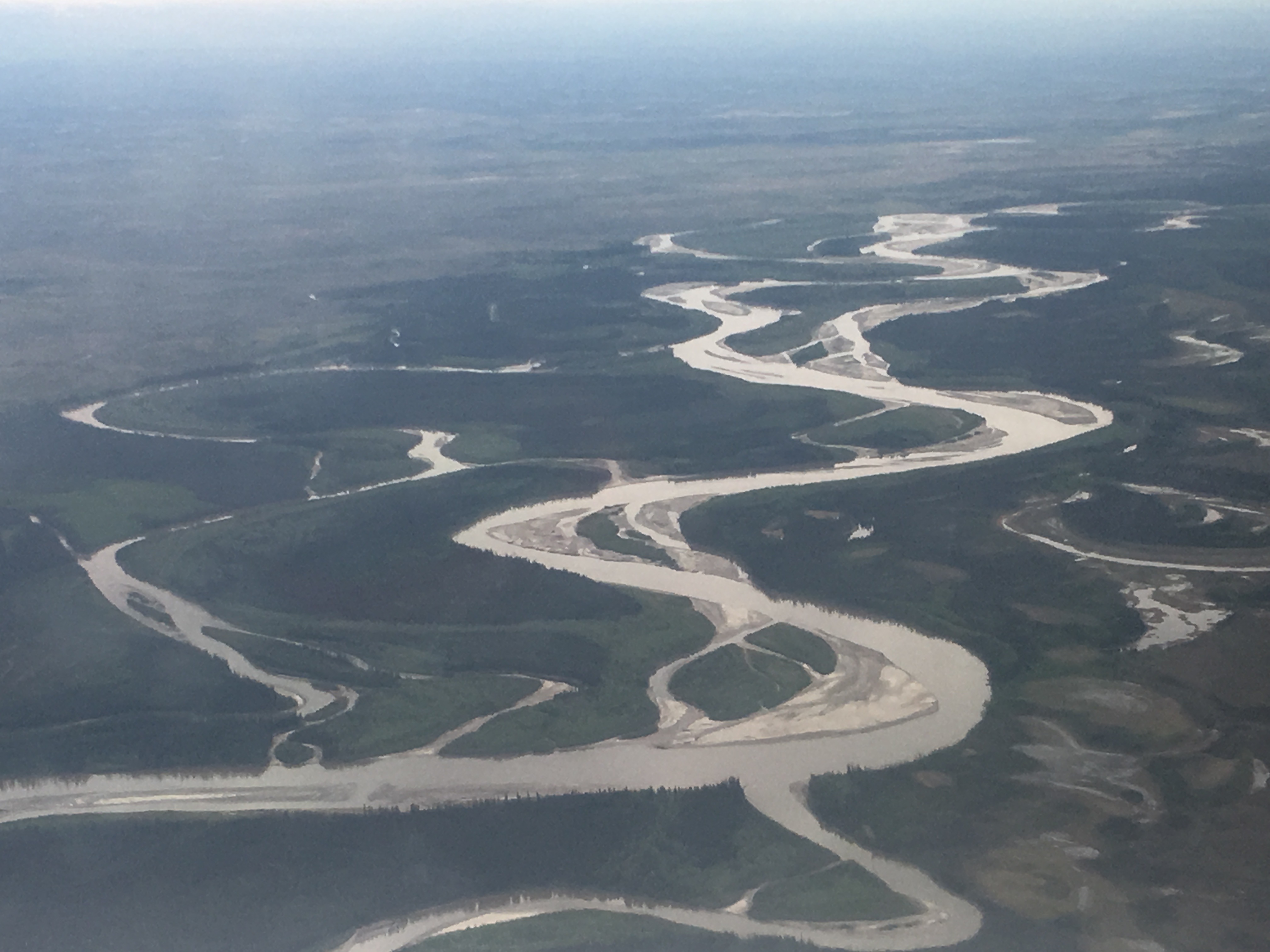 Alaska's Tanana River as seen from one of the ABoVE campaign's NASA planes