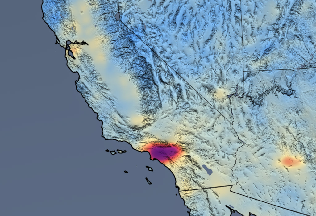 nasa air pollution map