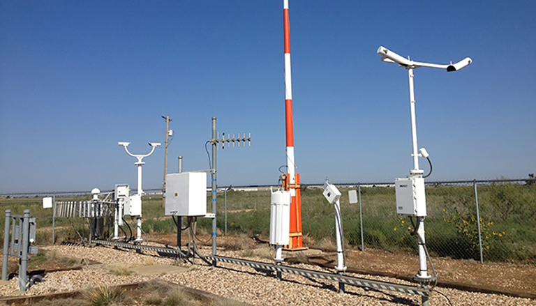 A NOAA Automated Surface Observing System (ASOS) weather station