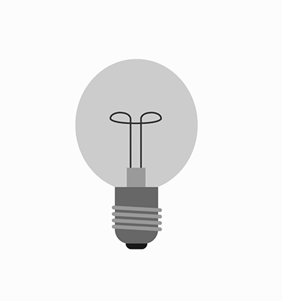 Blinking light bulb