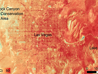 NASA's ECOSTRESS Sees Las Vegas Streets Turn Up the Heat