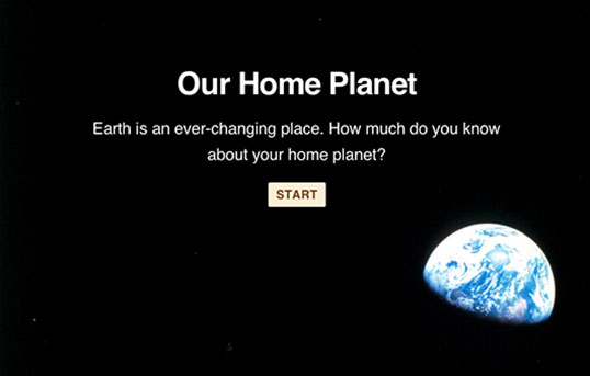 Quiz: Our home planet