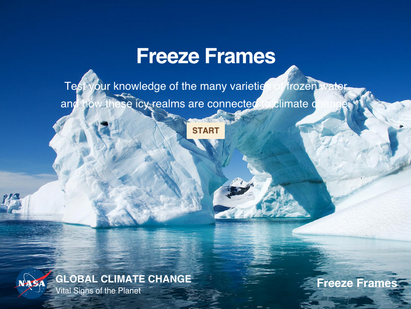 Test your knowledge of the many different varieties of frozen water and how these icy realms are connected to climate change.