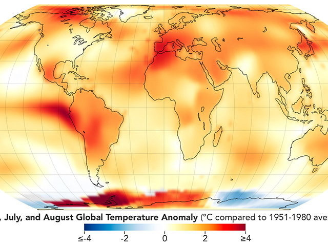 NASA Announces Summer 2023 Hottest on Record