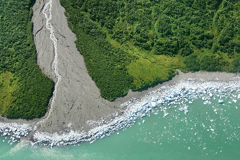 Beached bergs in Alaska