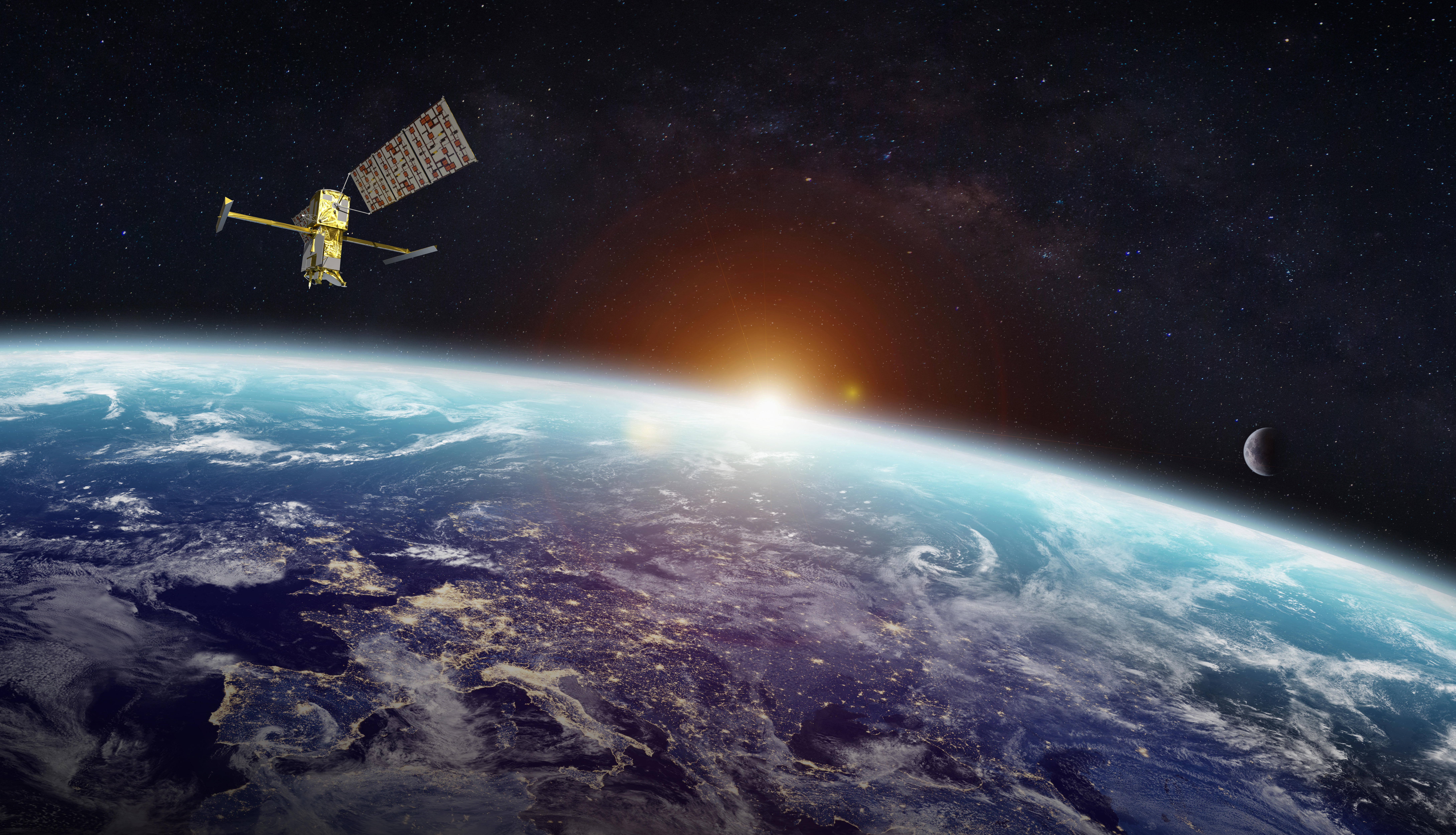 Illustration of SWOT in orbit