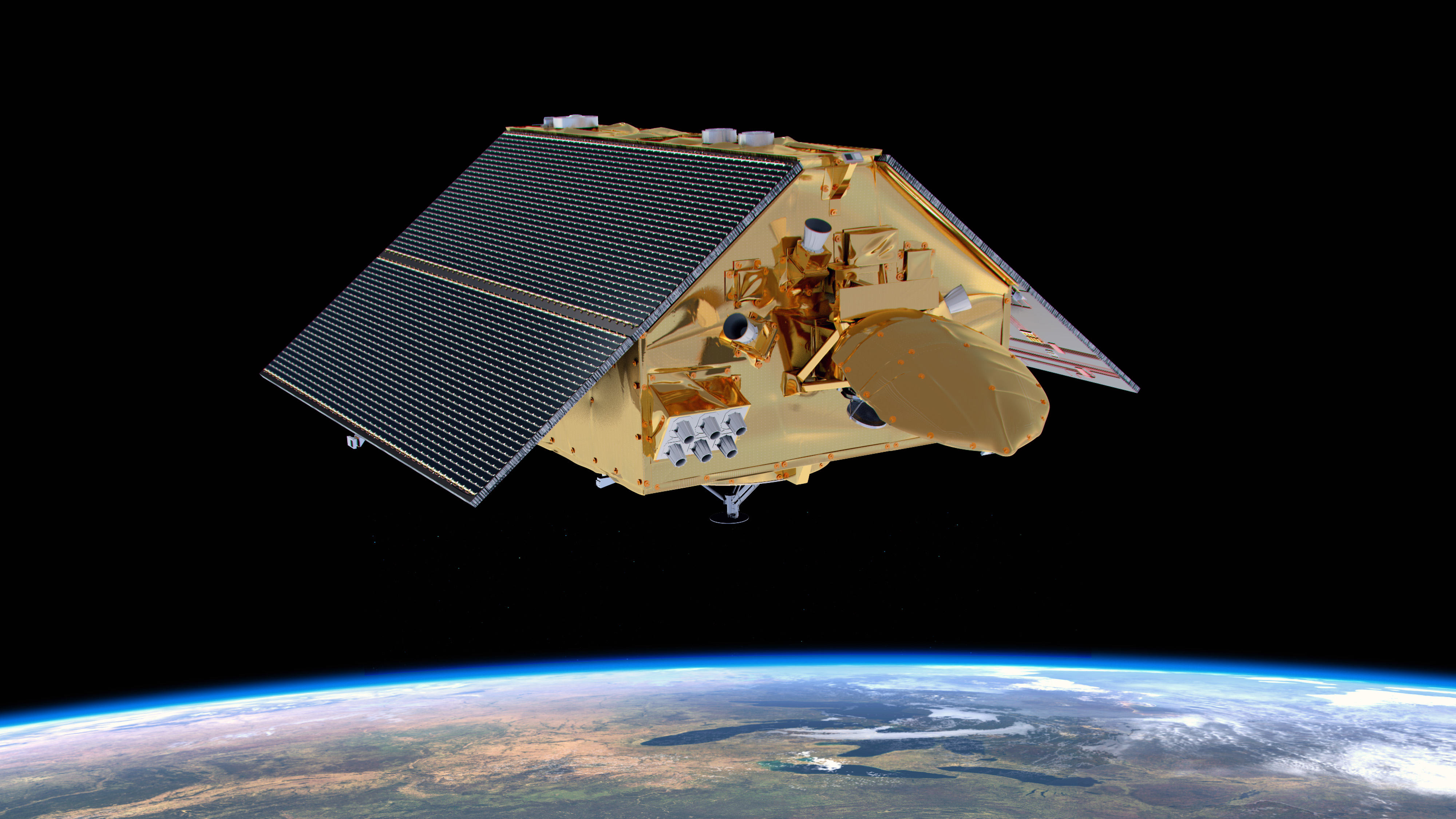 Artist depiction of Sentinel satellite