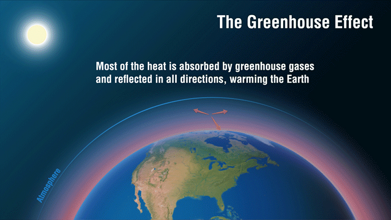 Two greenhouse gases that contribute to global warming