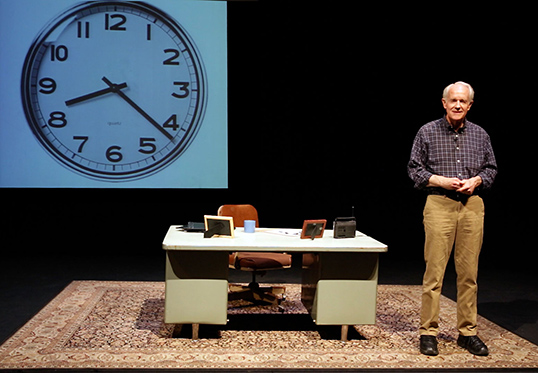 Mike Farrell portrayed Dr. Charles David Keeling in a new play about his life and research staged April 22 at Caltech.