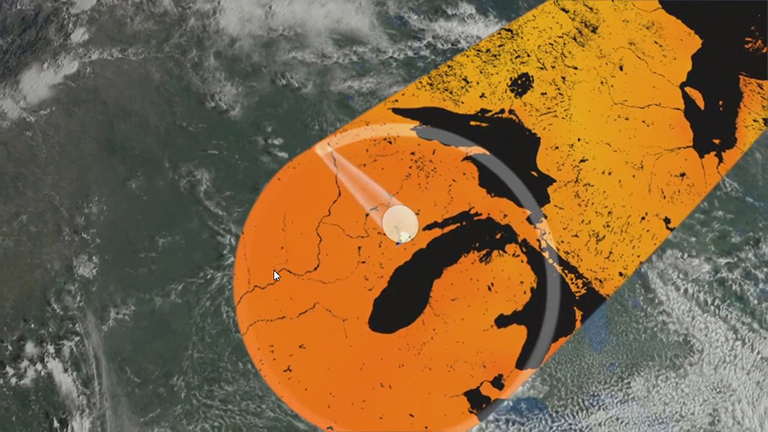 SMAP will produce global maps of soil moisture, which will help improve our understanding of Earth's water and carbon cycles and our ability to manage water resources. Credit: NASA/JPL-Caltech. View larger image.