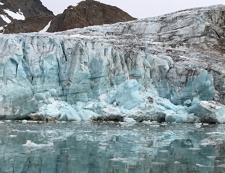 Apusiaajik Glacier near Kulusuk, Greenland. Credit NASA/JPL-Caltech