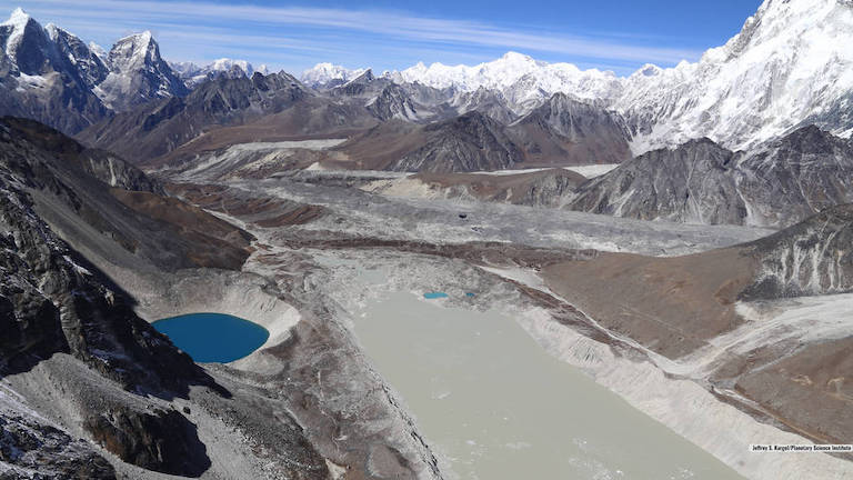 Glacier lake Imja in the Himalaya