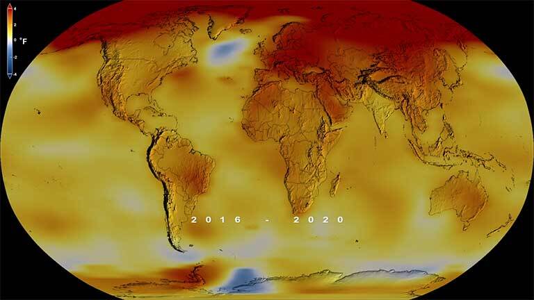 2020 Earth’s global average surface temperature