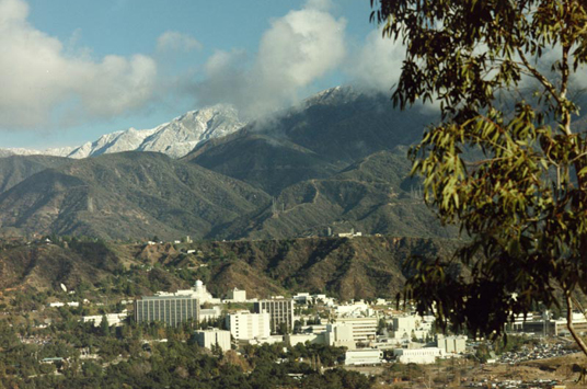 A view overlooking the Jet Propulsion Laboratory