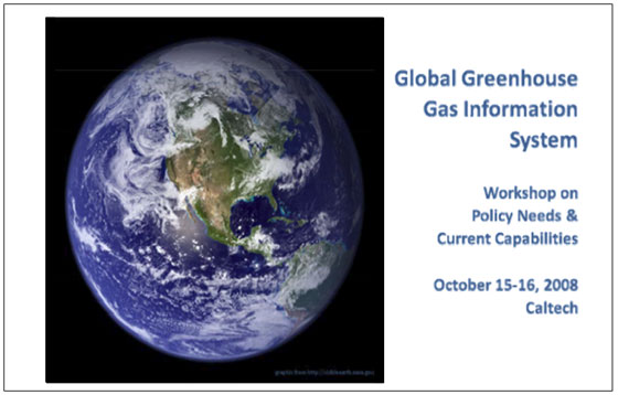A workshop on a proposed Global Greenhouse Information System was hosted by the Jet Propulsion Laboratory and RAND on Oct. 15-16 at the California Institute of Technology in Pasadena, Calif. To download the report from the workshop, click the link below.