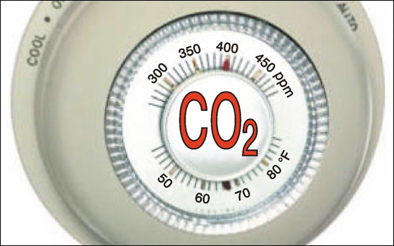 A new atmosphere-ocean climate modeling study shows that atmospheric carbon dioxide acts as a thermostat in regulating the temperature of Earth. Credit: NASA GISS/Lilly Del Valle