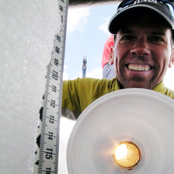 Tom Painter studies what happens when snow bites the dust.