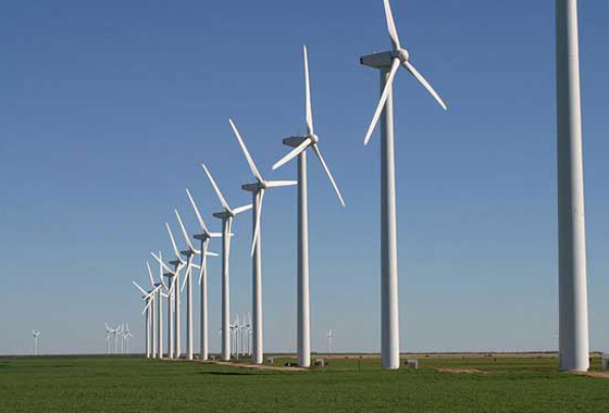A new study of NASA satellite data showed that an area of west-central Texas covered by four large wind farms warmed at a rate of 0.72 degrees Celsius per decade relative to nearby regions without wind farms. Scientists suggest the turbines act as fans to pull warmer air to the surface at night, accounting for most of the warming trend. Credit: Wikimedia Commons