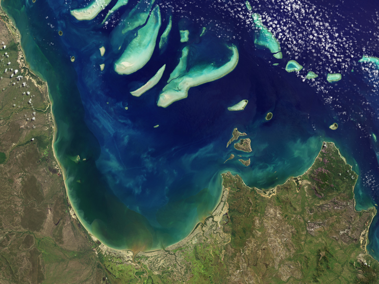 Earth Observatory images by Jesse Allen and Robert Simmon, using data provided by the U.S. Geological Survey. Caption by Michael Carlowicz.