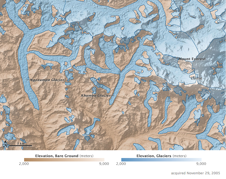NASA Earth Observatory image by Robert Simmon, using data from NASA/GSFC/METI/ERSDAC/JAROS, and U.S./Japan ASTER Science Team. Photograph by Kimberly Casey. Caption by Adam Voiland.