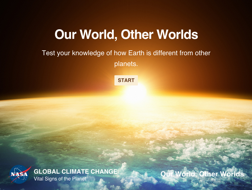 Quiz Our World Other Worlds Climate Change Vital Signs